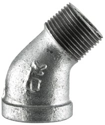 1/2 Inch Galvanized Iron 45-Degree Street Elbow - GALLS4512 s