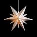 Produktbild Sterntaler Dekostern | Weihnachtsstern Glitter-Design | 11-Zacker | Faltstern | Weiß | 60cm | Außen | Glühbirne | Netzstecker