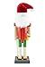 Clever Creations Surfing Santa 10 Inch Traditional Wooden Nutcracker, Festive Christmas Décor for Shelves and Tables