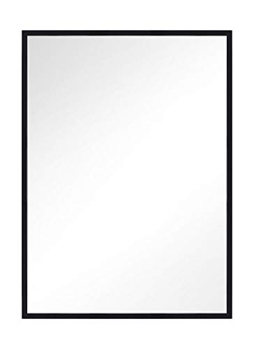 Feiss Lighting-Kit-36 Inch Rectangular Mirror-Midnight Black Finish