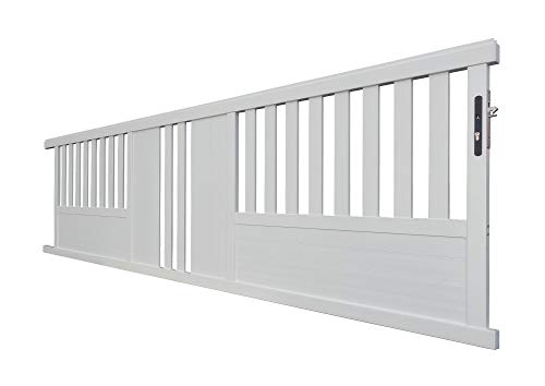 PORTAIL ALUMINIUM COULISSANT SL09 BLANC 4.08M