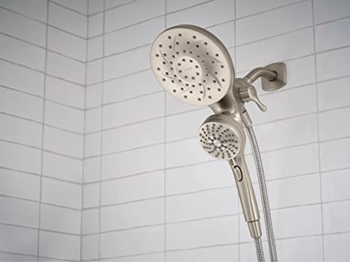 Moen Engage Magnetix Spot Resist Brushed Nickel Multi-Function Handshower And Rainshower Combo Featuring Magnetic Docking System, 26009Srn, Pack Of 1 #TOP1