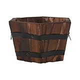 Solution : Ce pot de fleurs en carbonisé résout besoins de décoration extérieure avec une résistance naturelle à la corrosion, offrant un support fiable pour vos et plantes en terrasse ou balcon d'entretien régulier