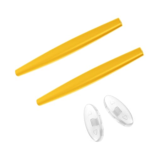 Kit de plaquettes de nez Oakley Crosshair 1.0 jaune en caoutchouc pour lunettes