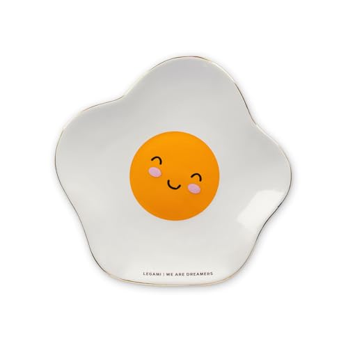 Legami Piattino in Ceramica, Egg, Small