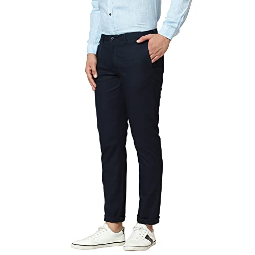 Image of blackberrys Mens 4 Pocket Solid Trousers