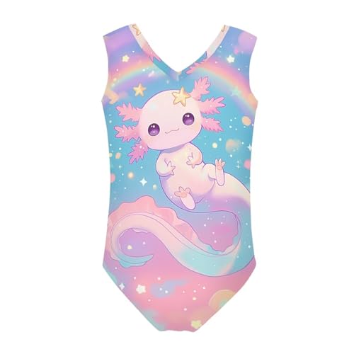 Image of Girls Bathing Suit Size 3-14 Swimsuits for Girls One-Piece Swimwear Summer V-Neck Sleeveless