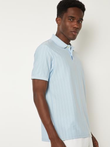 Image of Max Men Striped Polo T-Shirt