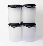 Eidgenosse TUPPERWARE Eidgenosse Plus 4x 1,0L Schwarz + Joghurtbecher