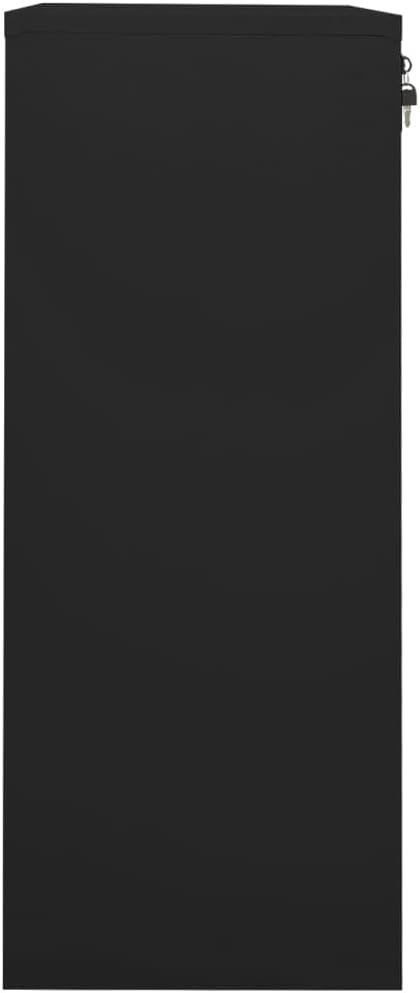 Office Cabinet Black,School Storage Cabinet,File Cabinet,Standing Cabinet,Multi-Function Cabinet,Industrial Modern Style,for Office,Home,School,Studies,35.4"x15.7"x40.2" Steel