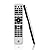 GE Rechargeable TV Remote Control, Universal Remote Control, Backlit Buttons, Samsung TV Remote Control Replacement for Smart TVs, Apple TV, Sony, Roku Replacement Remote, LG TV, 4-Device, 80984