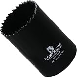 Deep Saws 3' Deep 4-6 TPI Hole Saw for Steel, Stainless Steel, Aluminum, Wood, Plastic, Fabrication, and Construction (2.25')