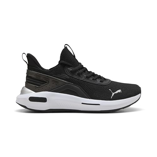 Puma Unisex Softride Enzo 5 Hype Road Running Shoe, Puma Schwarz Puma Weiß Puma Silber, 43 EU