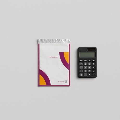 Image of SECUREMENT Meesho white courier covers for packing /packing Bags /meesho packaging Material without POD with QR (6.5 x 8 inches, 100 Pcs)