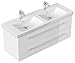 Produktbild Villeroy & Boch SUBWAY2-0-130CM000101DE Waschbecken mit Unterschrank, Holz, weiß hochglanz, 130 x 50 x 47 cm