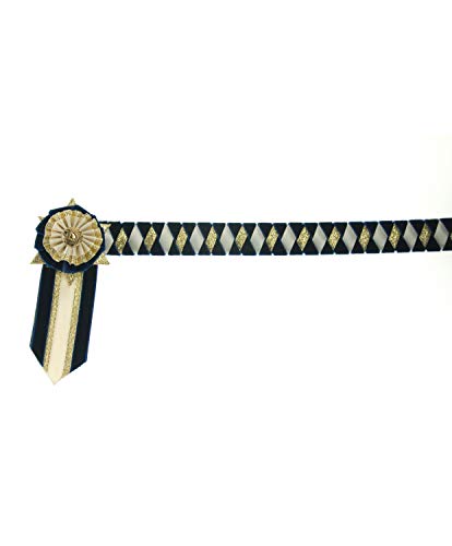 ShowQuest Boston Browband (Cob) (Navy/Cream/Gold)