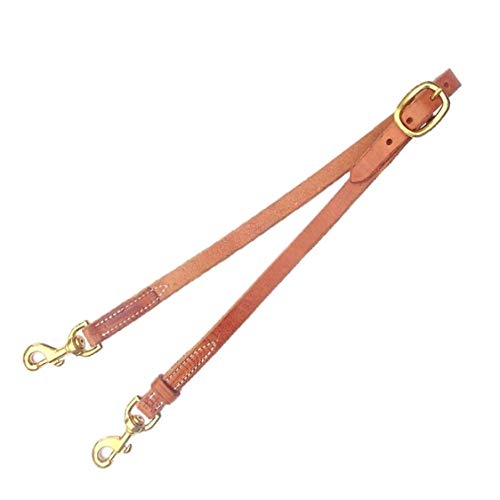 Western Harness Leather Tie Down With Brass Hardware Made in the USA