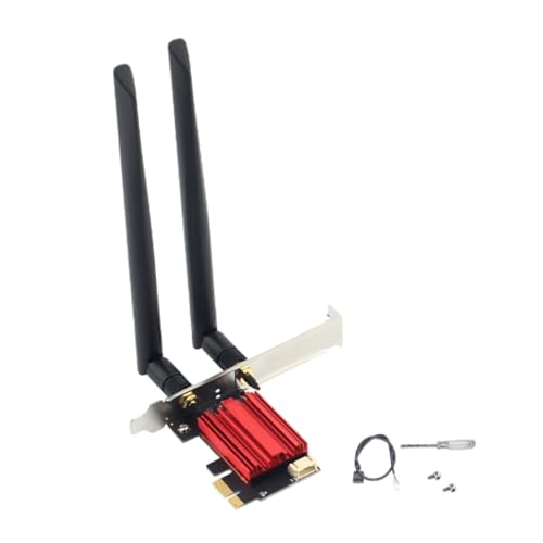 Tarjeta WiFi AC1200 PCIe, receptor inalámbrico de doble banda 2.4G/5G, adaptador WiFi interno de alta velocidad para PC de escritorio miniatura 1