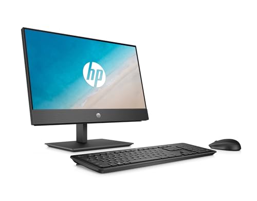 Image of HP ProOne 600 G5 All-in-One Desktop Computer, 21.5 inch FHD (1920 x 1080) PC, Intel Core i5-9400 6-Core, 8GB DDR4 RAM, 256GB SSD, DisplayPort, Wired Keyboard & Mouse, WiFi, Windows 11 Pro (Renewed)