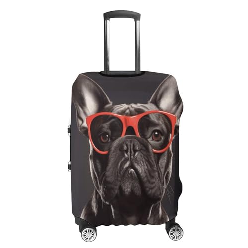 Suitcase Covers for Luggage Washable Luggage Cover French Bulldog Luggages Wheel Covers Elastic Travel Carry On Suitcase Cover Travel Luggages Protector Sleeve Fit 29-32 Inch XL4
