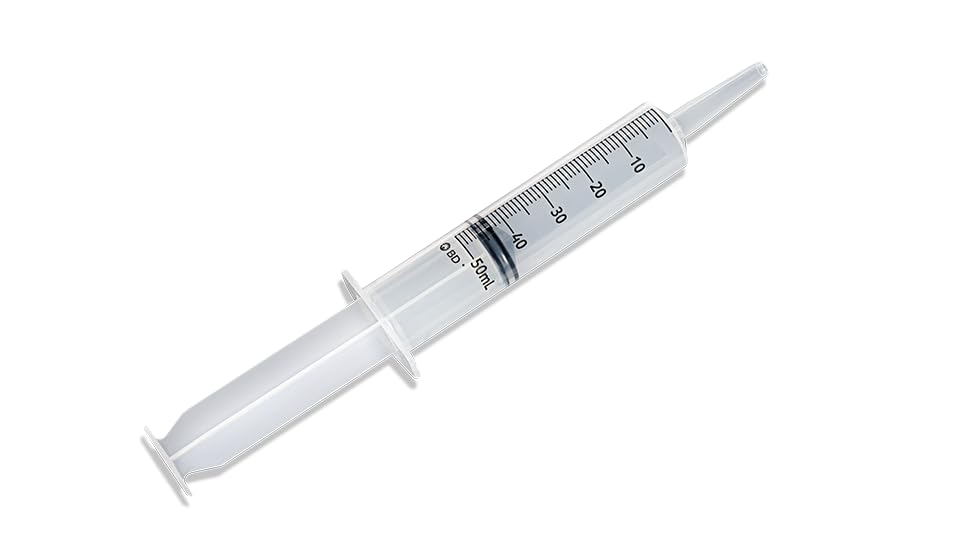 Amazon.com: BD Catheter Tip Syringe only, 50 mL, #309620, (40