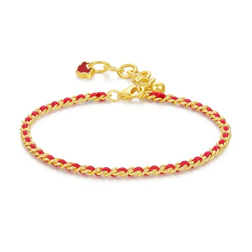 Sterling Silver Bracelets Gourd (Wulu) Chain Bracelet Ruyi Blessing Link Bracelet Dainty Jewelry for Women Her Anniversary Birthday 6.3-7.5Inch/16+3cm