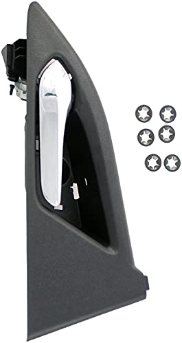 Apdty 93634 Interior Door Handle Black/Chrome #TOP4
