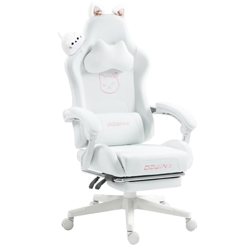 Silla para juegos, edición Cute Cat, silla ergonómica para comput...