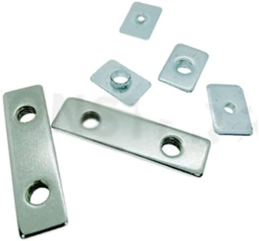 M3 M4 M5 T Type Nut 3D Printer Aluminum profile Nut Galvanized Double holeSingle hole Nutted 8pcs - (Size: M5(Double hole))