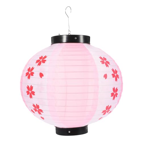 TOYANDONA Lanterna Giapponese da Appendere Decorativa Forma Rotonda con Fiori di Ciliegio Lanterna in Seta per Casa Ristorante e Feste Tema Adatta Interni ed Esterni