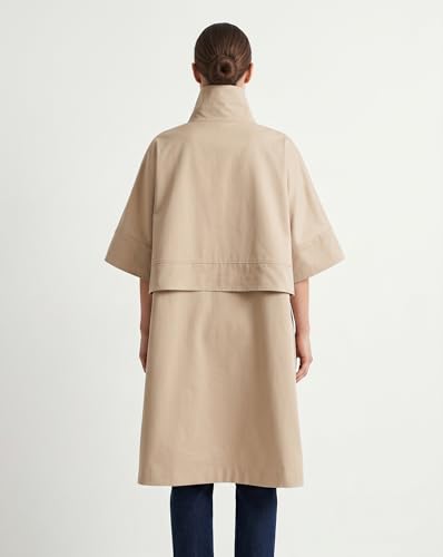 Trench-Cape Oversize Col Classique Beige | Solution Mode Mi-Saison - 3