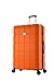 ATX Luggage Extra Large Suitcase Super Lightweight Durable ABS Hard Shell Suitcase with 4 Wheels and Built-in TSA Lock (Orange, 32 Inches,132 Liter)