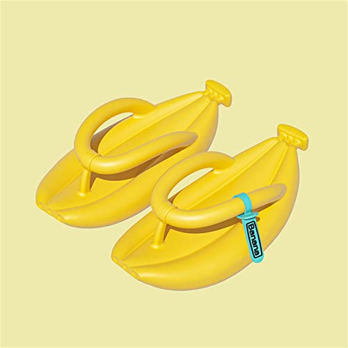 Yesness Banana Slippers,Summer Flip Flops Banana Slides Women Men,Non-Slip Thick Bottom Slippers Bathroom Pool3