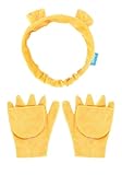 Fun Costumes Disney Winnie the Pooh Soft Headband & Mittens Kit - Velour Fabric with Flip-Back Mittens, Officially Licensed - Standard - Yellow