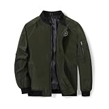 SNOW DREAMS Boys Girls Bomber Jacket Flight Jackets Spring Varsity Jacket Army Green Size 14-16