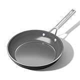 naturepan DiamondTitan Keramik Pfanne 24cm, Antihaft Bratpfannen für alle Herdarten, PTFE-frei PFAS-frei PFOA-frei, Backofenfest, spülmaschinenfest mit kühlbleibendem Griff (Grau)