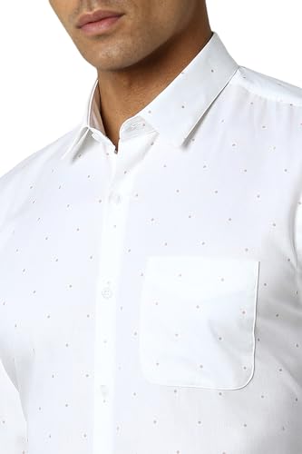 Image of Peter England Men's Cotton Print Slim Fit Shirt