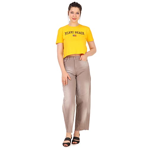 Image of Malachi Women Printed Crop T-Shirts