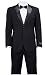 Modern Fit Tuxedo - Black, 48 Regular