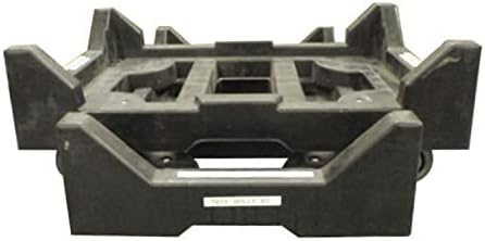 Monoflo Plastic Dolly, 27-1/2 X 18 X 3-4" Casters 650 Lb Capacity