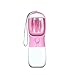 XKUN Bouteille d'eau pour Chien Bouteille d'eau De Chien Portable Bol De Nourriture pour Animaux De Compagnie De Transport Léger Frais d'eau Distributeur d'eau Accessoires De Chien-Pink,550Ml