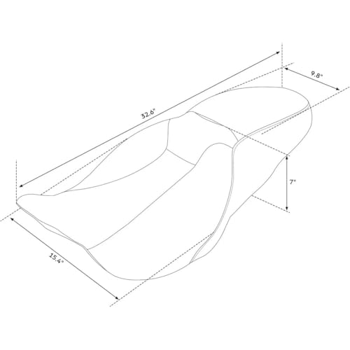 Asiento conductor pasajero sin dolores de espalda para Road King 5
