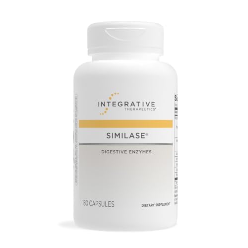 Integrative Therapeutics Similase - Vegan Digestion Support* - Comprehensive Blend of Digestive Enzymes* - Supports Digestion and Nutrient Absorption* - Dairy-Free - 180 Count (90 Servings)