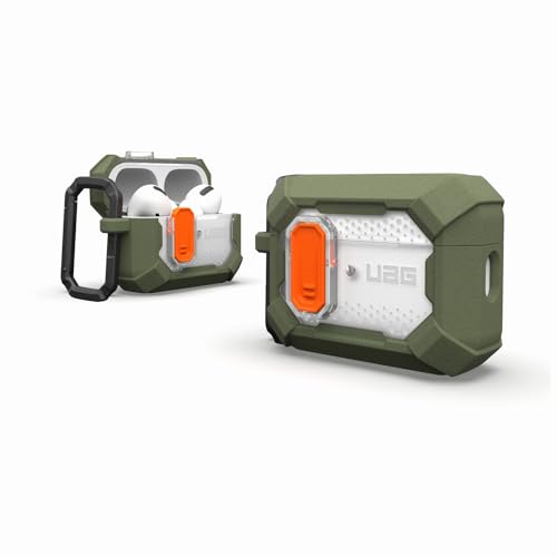 URBAN ARMOR GEAR UAG�� AirPods Pro 2�p PLASMA�P�[�X(�I���[�u) �y���{���K�㗝�X�i�z UAG-APPRO2-T-OL