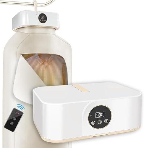Portable Clothes Dryer, Electric Laundry Dryer with Remote Control, Foldable Remote Control Drying Machine With Dryer Bag, for Laundry Apartments and Travelling, Hotel Room