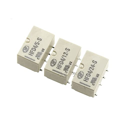 Relais HFD4 5V 12V 24V miniature pour circuit imprimé Lot de 2 - 2