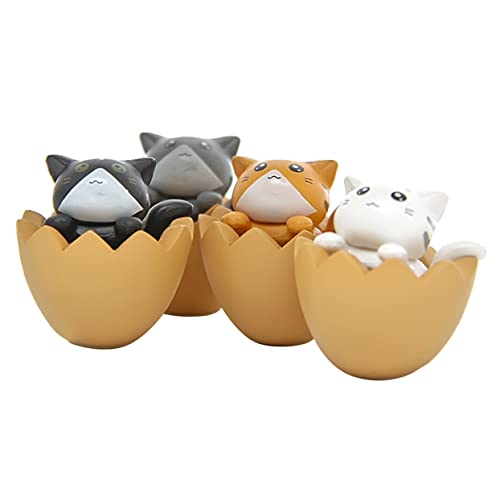 Hohopeti 4 Pçs Casca De Brinquedos De Gato Para Crianças Mini Brinquedos De Animais Decorações De Bo