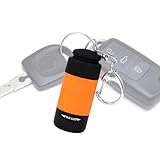 NanoGlow Taschenlampe – Mini-LED-Taschenlampe, wiederaufladbar, wasserdicht, Schlüsselanhänger-Licht, kompakte Hand-Taschenlampe für Camping, Reisen, Wandern, Sicherheit
