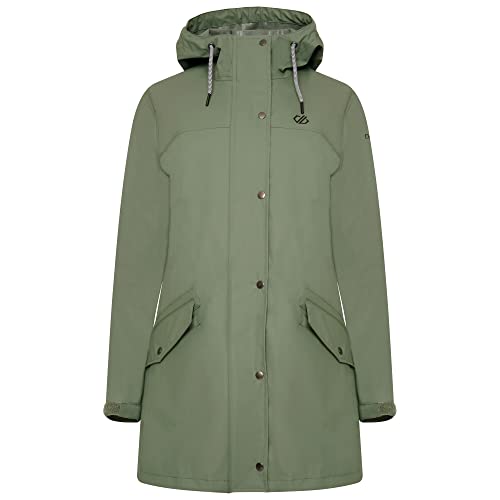 Image of Dare 2b Lambent II Jacket ARED waterproof, ultra-matte longline jacket. Featuring a hood and pockets. Suitable for walking and hiking.