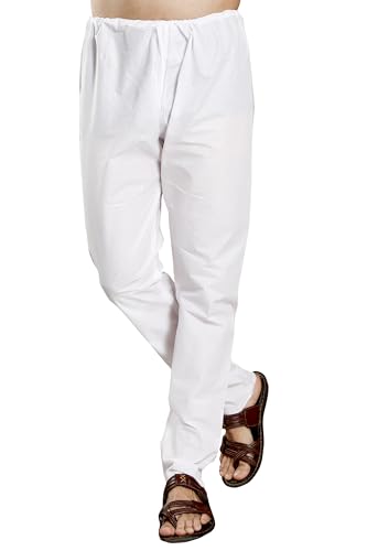 Image of DIVISIVE Men's Plain Cotton Blend Linen Slim Fit Kurta Pyjama Set